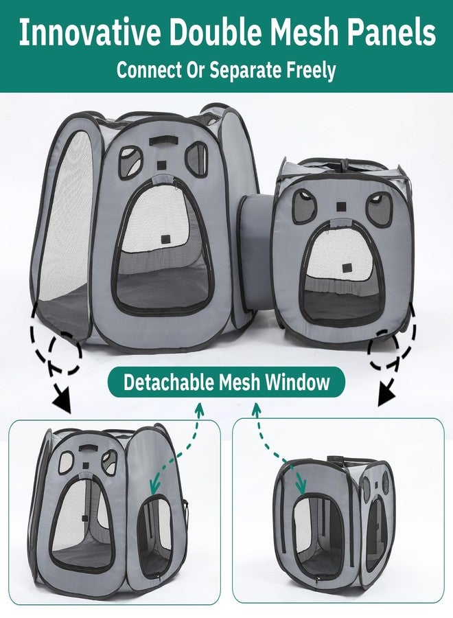 SNUVID Portable Cat Playpen- Large Foldable Cat Tent for Indoor and Outdoor, Play Enclosure for Kittens and Small Dogs, Pet Houses & Condos & Cage - Image 5